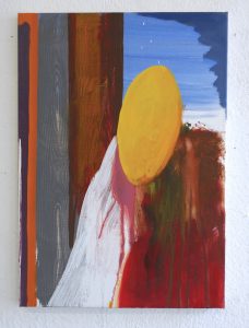 Death Of A Melon 2016 (65x45cm) Öl/Lw