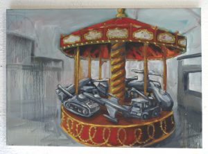 Free Ride 2021 (59x84cm) Öl/Lw