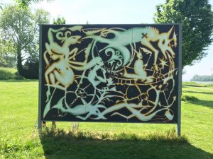Plakat im Format 260cm x 360cm zum Thema „Gute Reise“